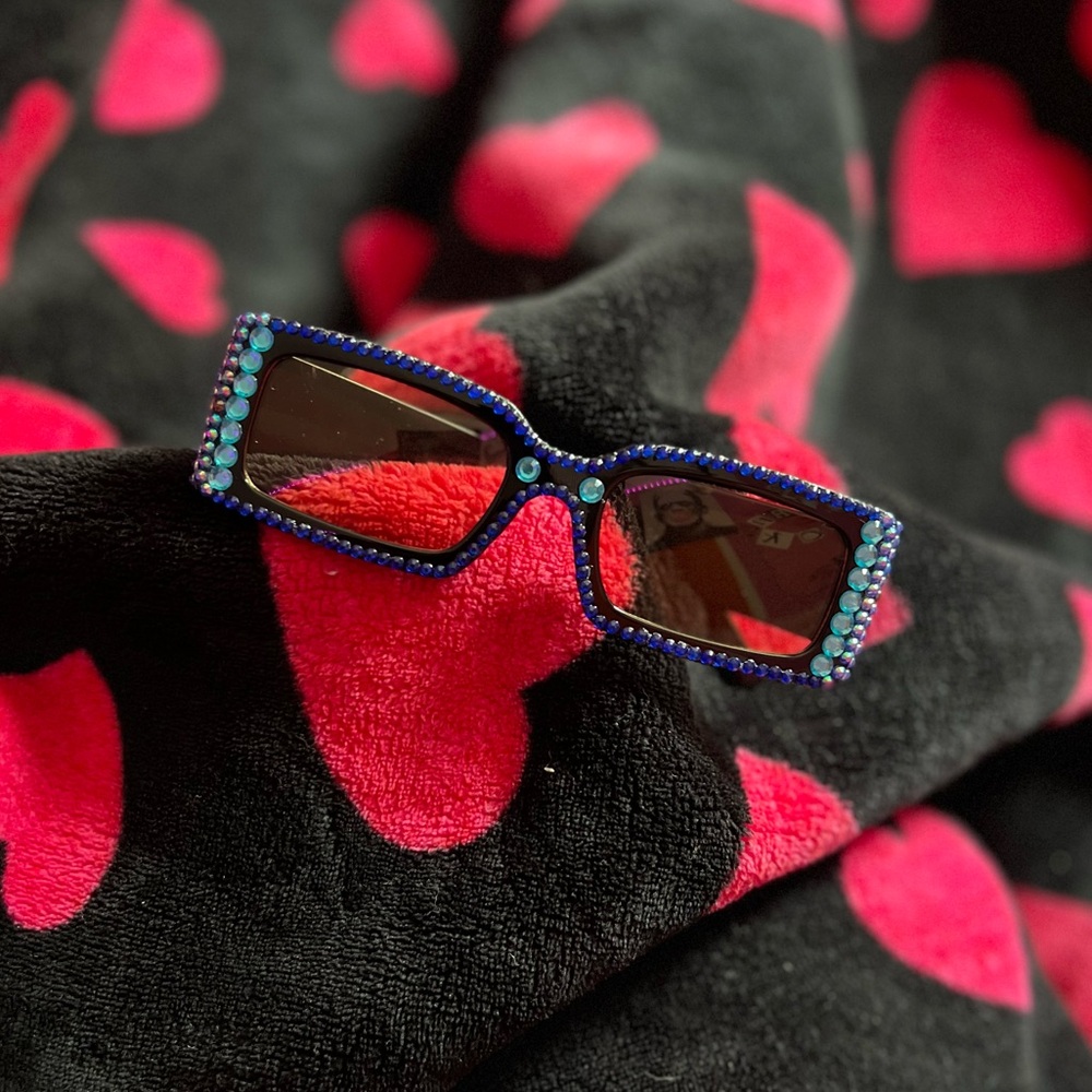 Hand Made Rhinestone Sunglasses.